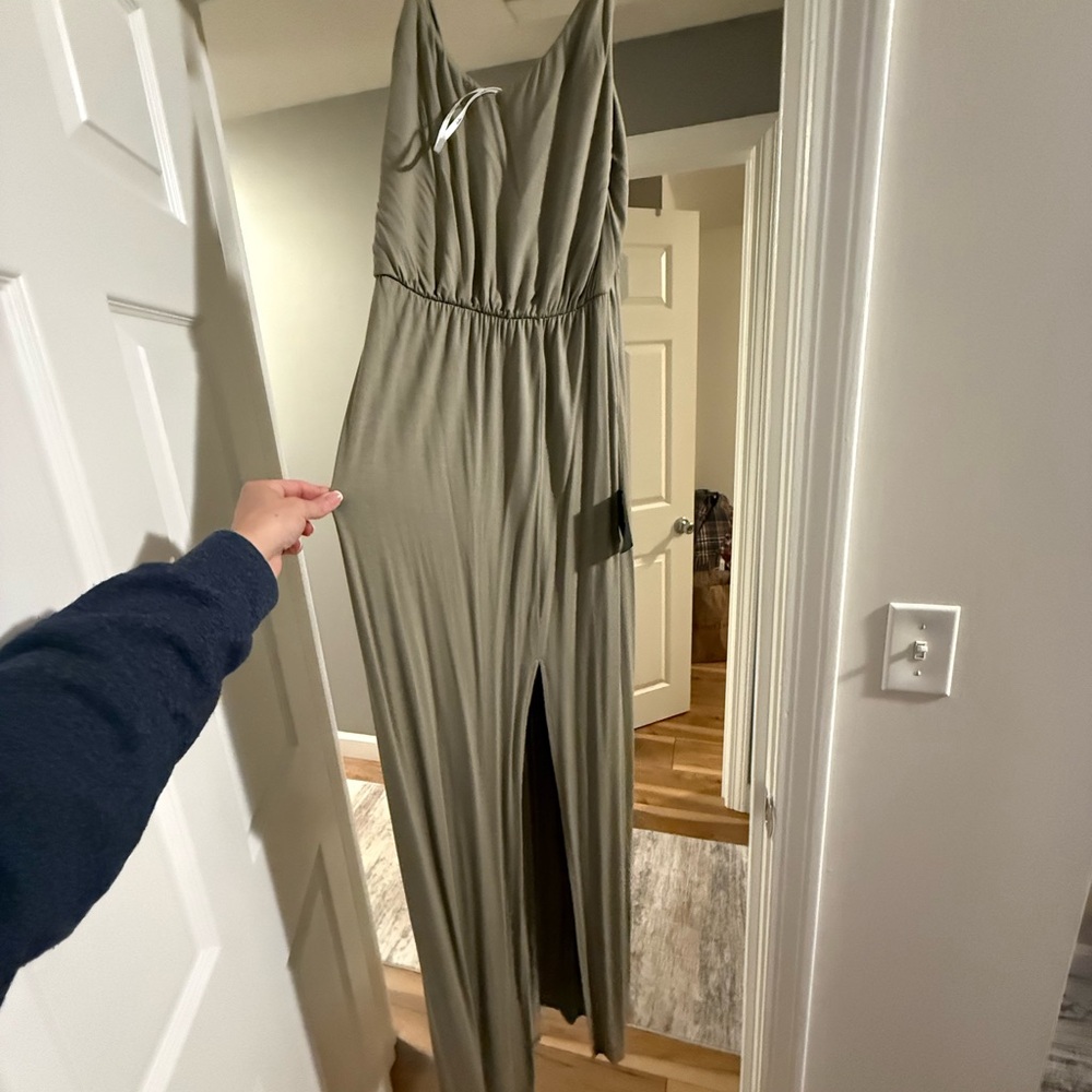 Lulu's Olive Green Jumpsuit